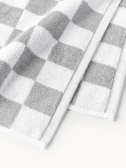 Toallas|Mantas></noscript>Westwing Collection Westwing | Crosby Studios, toalla de algodón Damier, tamaños diferentes