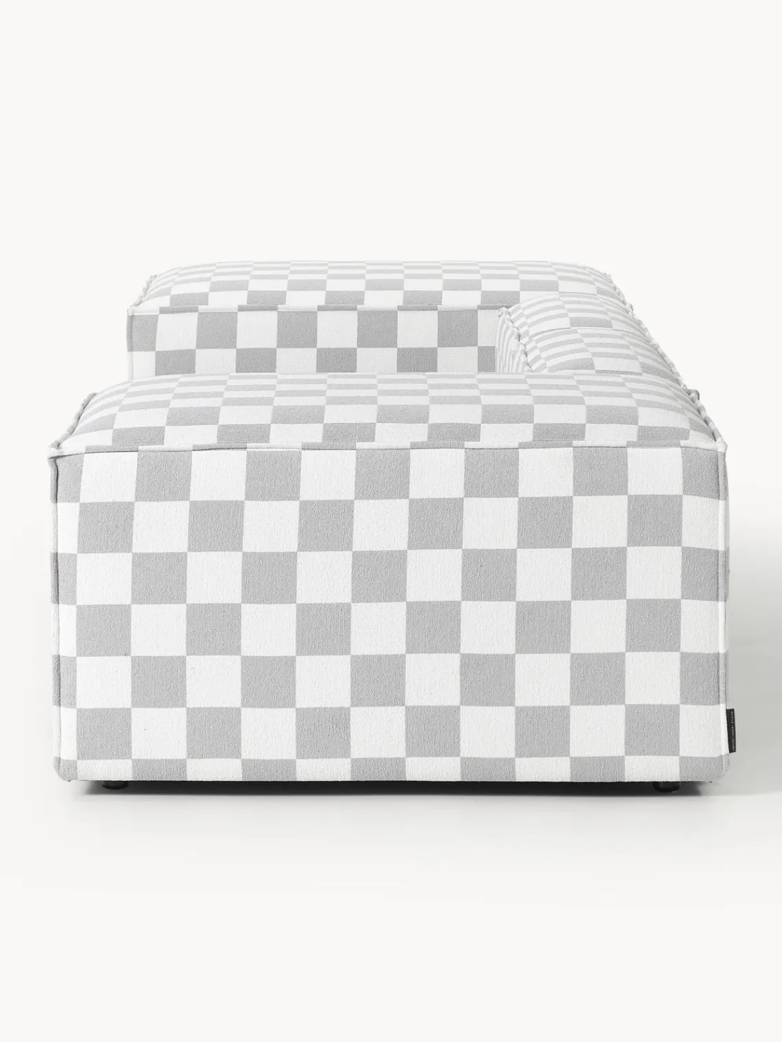 Sofás>Westwing Collection Westwing | Crosby Studios, sofá modular con reposabrazos anchos Lennon (3 plazas) Tejido gris claro, blanco