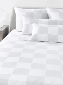 Sábanas|Fundas Nórdicas>Westwing Collection Westwing | Crosby Studios, sábana encimera de algodón a cuadros Damier