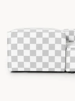 Butacas|Sillones></noscript>Westwing Collection Westwing | Crosby Studios, sillón con reposabrazos anchos Lennon Tejido gris claro, blanco