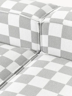 Butacas|Sillones></noscript>Westwing Collection Westwing | Crosby Studios, sillón con reposabrazos anchos Lennon Tejido gris claro, blanco