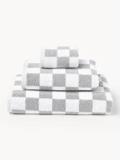 Toallas|Mantas>Westwing Collection Westwing | Crosby Studios, toalla de algodón Damier, tamaños diferentes