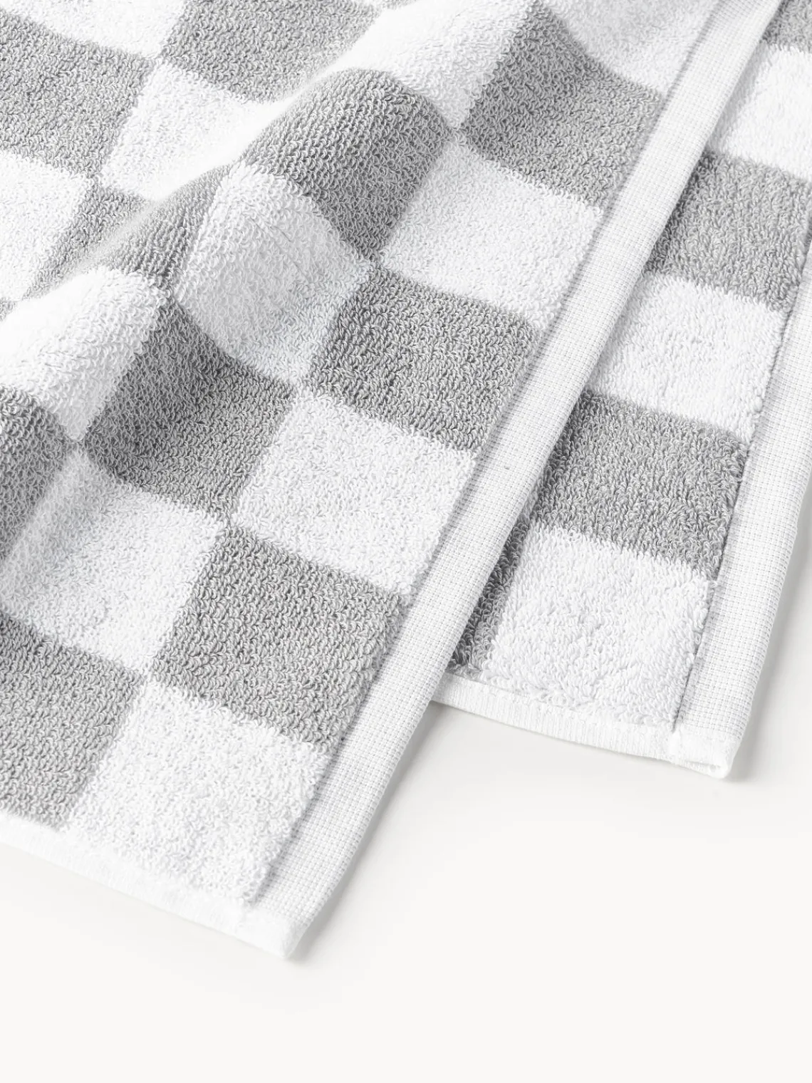 Toallas|Mantas>Westwing Collection Westwing | Crosby Studios, toalla de algodón Damier, tamaños diferentes