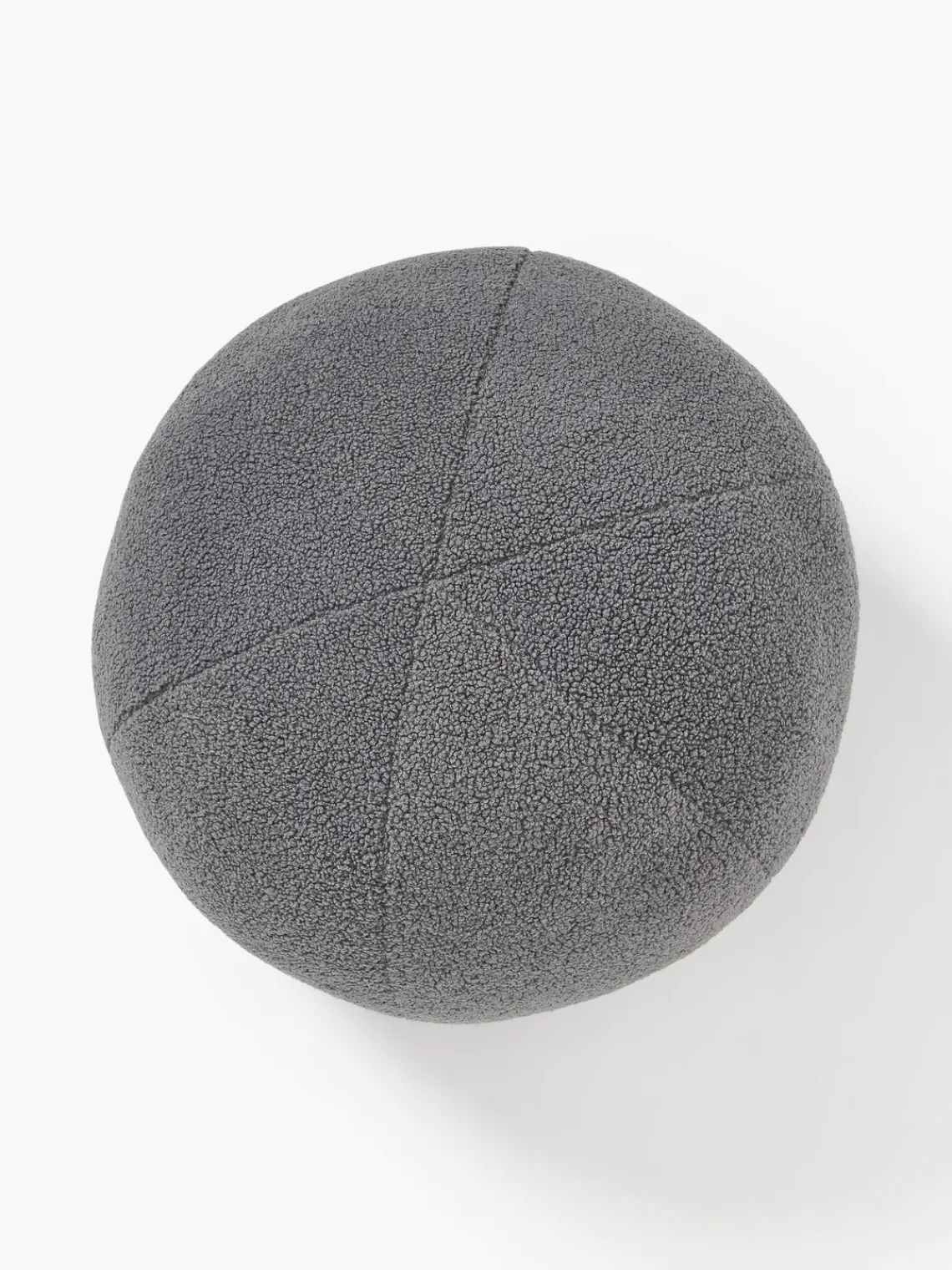 Cojines Decorativos|Mantas>Westwing Collection Westwing | Crosby Studios, cojín redondo en tejido bouclé Celeste, Ø 50 cm