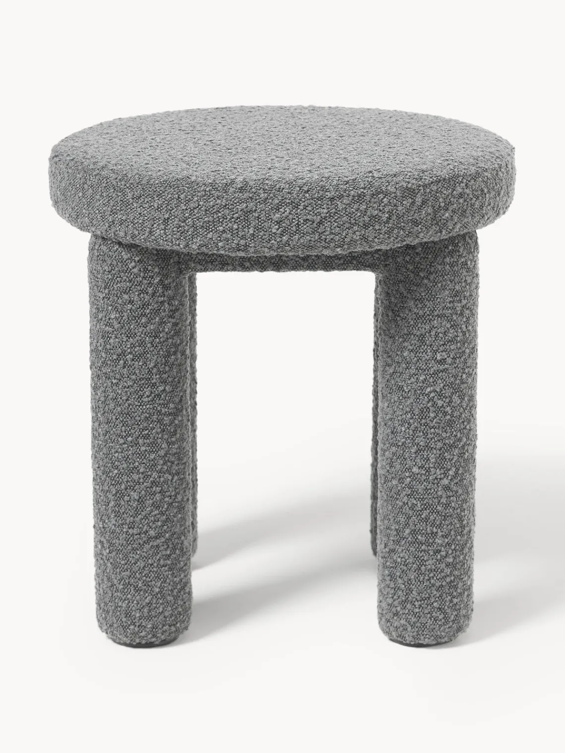 Pufs Y Otomanos|Pufs Y Otomanos>Westwing Collection Westwing | Crosby Studios, taburete tapizado en tejido bouclé Azul