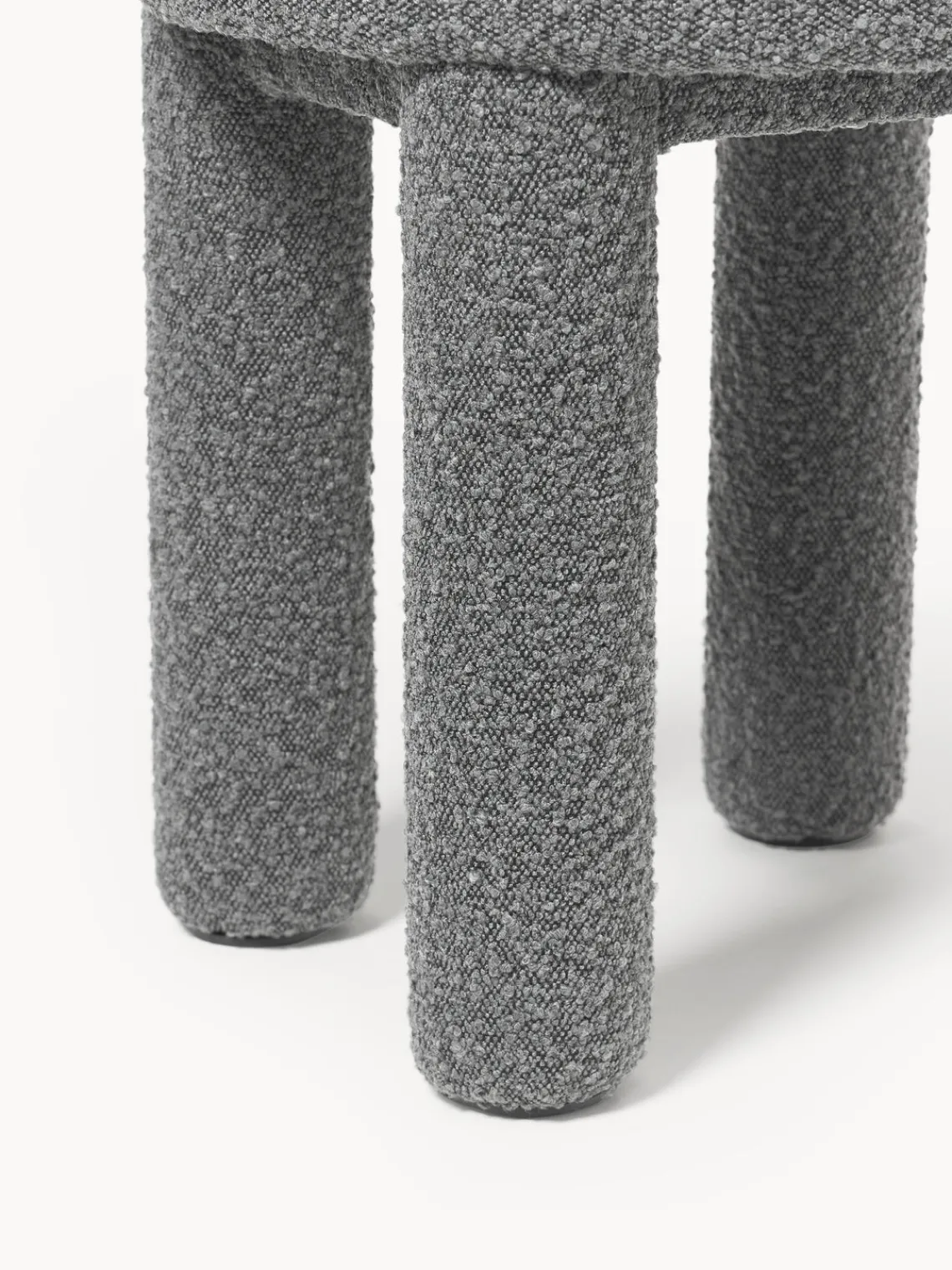 Pufs Y Otomanos|Pufs Y Otomanos>Westwing Collection Westwing | Crosby Studios, taburete tapizado en tejido bouclé Azul