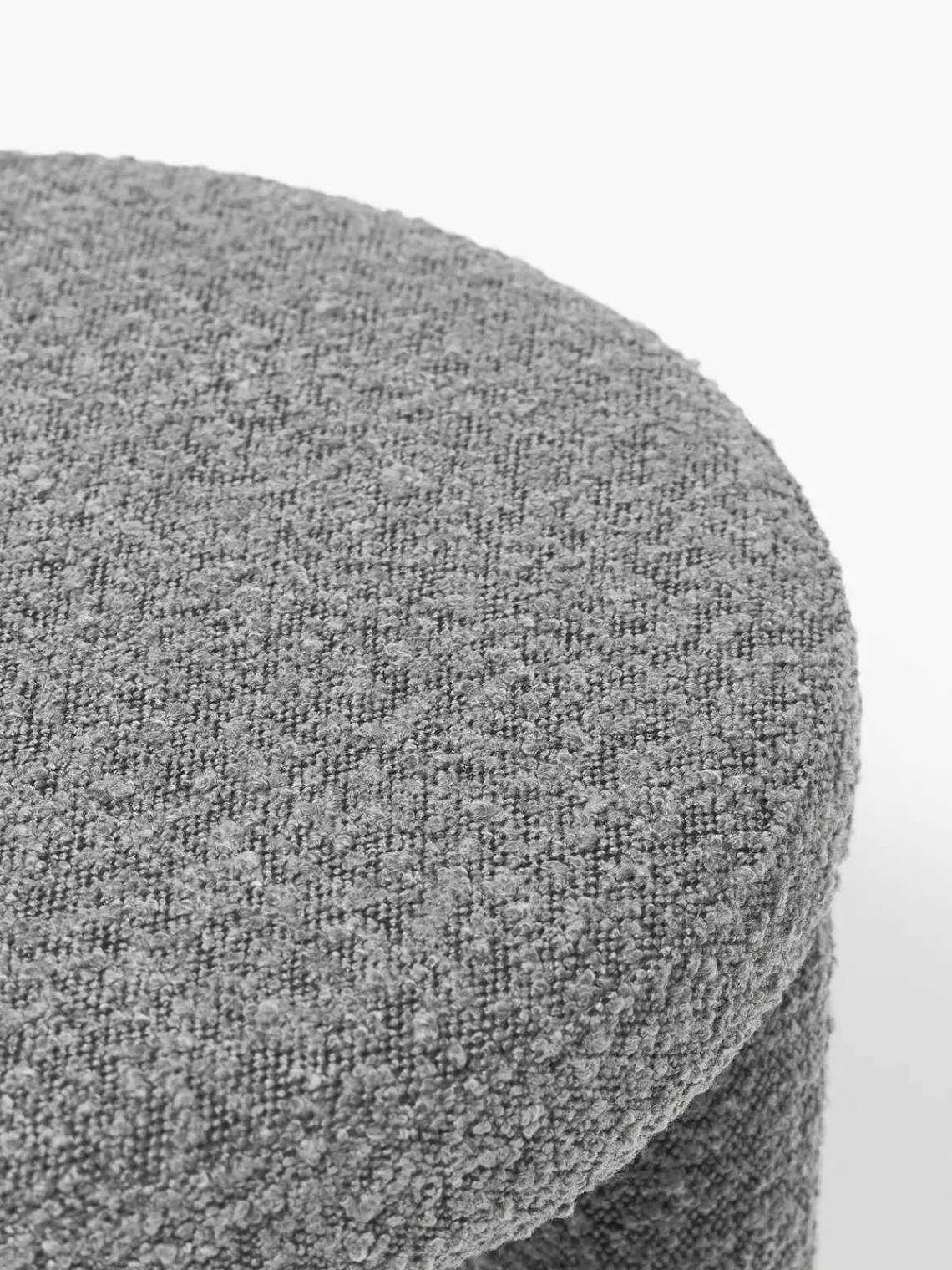 Pufs Y Otomanos|Pufs Y Otomanos>Westwing Collection Westwing | Crosby Studios, taburete tapizado en tejido bouclé Azul