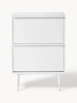 Zapateros|Zapateros></noscript>Westwing Collection Zapatero de madera con compartimentos plegables Elona Blanco mate