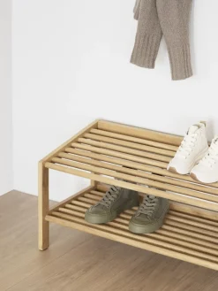 Zapateros|Zapateros></noscript>Rowico Home Zapatero de madera de roble Hillmond