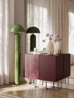 Zapateros|Zapateros>Westwing Collection Zapatero de madera Joe Rojo vino, plateado