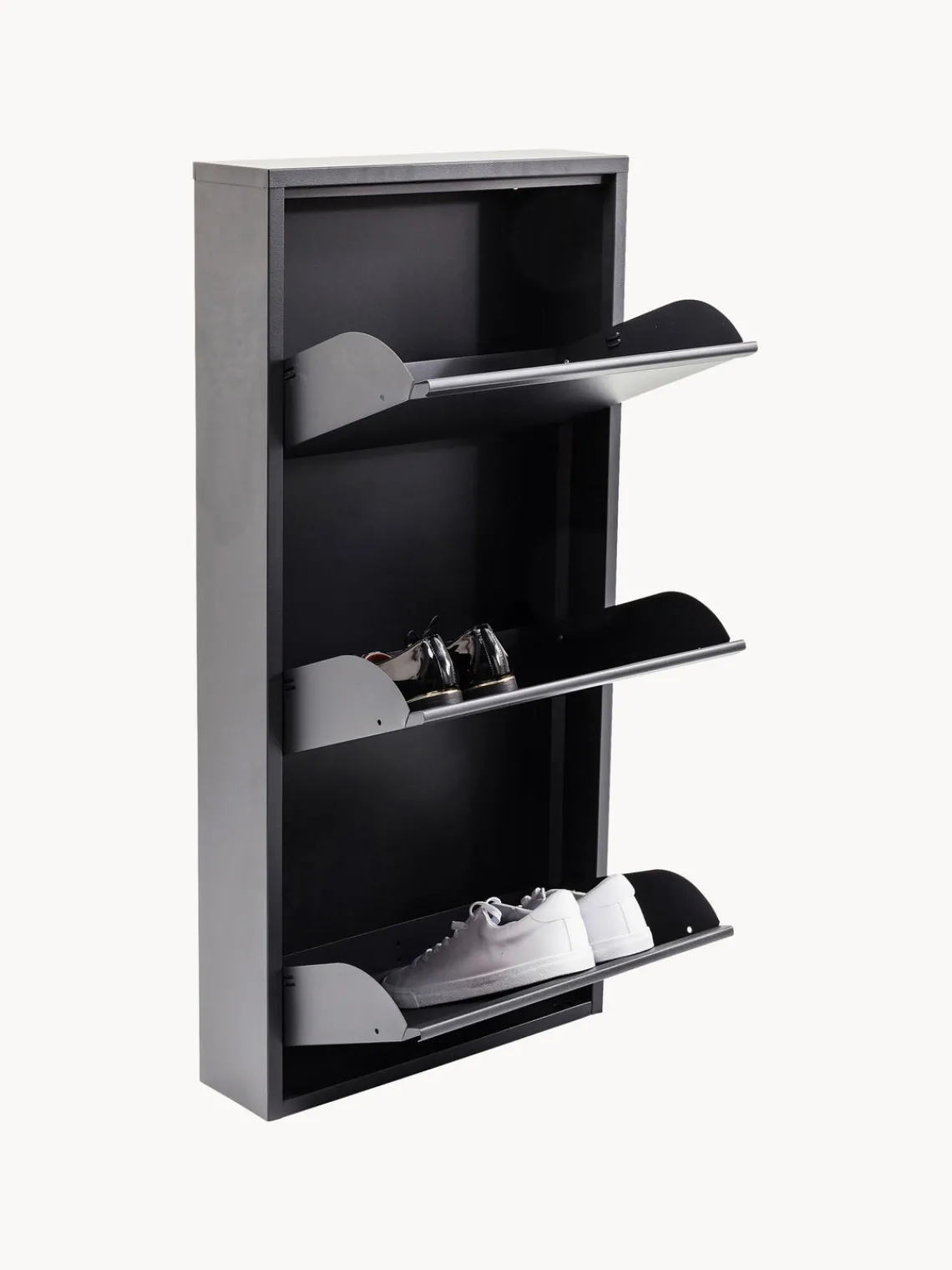 Zapateros|Zapateros>Kare Design Zapatero de pared Caruso, puertas abatibles Gris antracita