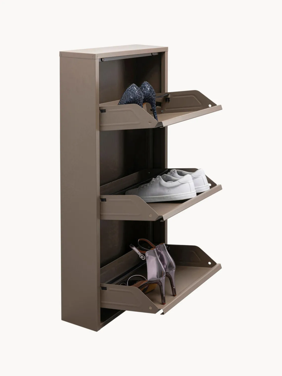 Zapateros|Zapateros>Kare Design Zapatero de pared Caruso, puertas abatibles Taupe