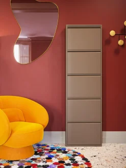 Outlet Zapatero de pared Caruso, puertas abatibles Zapateros|Zapateros