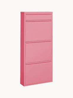 Zapateros|Zapateros>Kare Design Zapatero de pared con compartimentos plegables Caruso Rosa