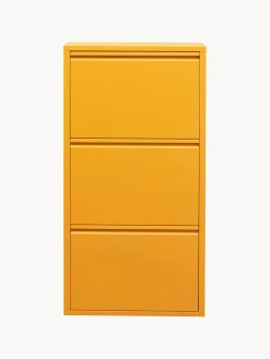 Zapateros|Zapateros>Kare Design Zapatero de pared con compartimentos plegables Caruso Amarillo sol