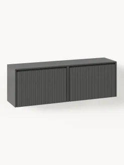 New Zapatero de pared con puertas abatibles y frente acanalado Shea Zapateros|Zapateros