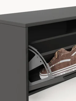 New Zapatero de pared con puertas abatibles y frente acanalado Shea Zapateros|Zapateros