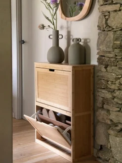 Zapateros|Zapateros></noscript>Andrea House Zapatero de pared de madera de bambú Kedar