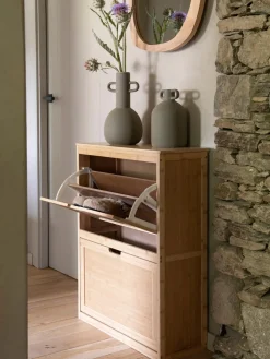 Zapateros|Zapateros></noscript>Andrea House Zapatero de pared de madera de bambú Kedar